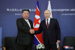 Володимир Путін та Кім Чен Ин, диктатори Росії та КНДР