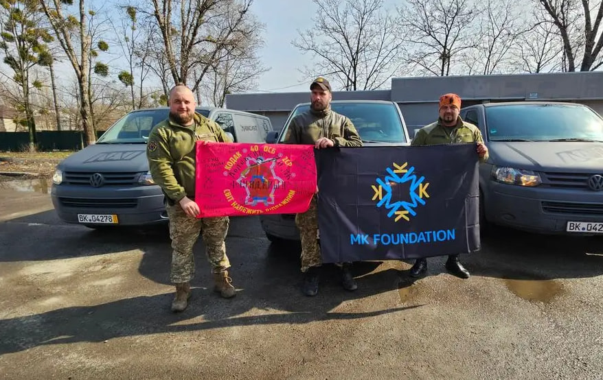 MK Foundation передав автівки на Куп’янський напрямок